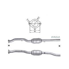 Recambio de Catalizador para VW GOLF 1.6 FSI   (POST) Magnaflow