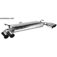 Escape deportivo final con tubo doble de escape, 2x76 mm LH cortado 20 Kia Sportage QLE 1.6l Turbo (unicamente 1.6l con filtro de particulas 2019-) Bastuck