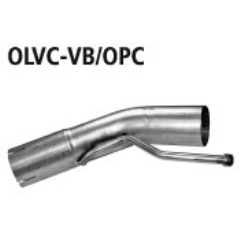 Tubo adaptador montar olvc-ovall + olvc-ovalr + olvc-3a al sistema de serie Opel Vectra C OPC Saloon Bastuck