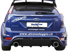 Escape Deportivo trasero doble duplex Ford Focus ii rs 2.5t (305CV) 09- izqu.+derech. 102mm Inoxcar