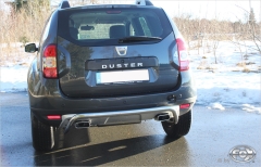 Escape final Dacia Duster 4x4 Facelift without tail pipes Fox