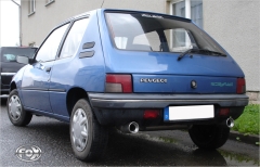 Escape final Peugeot 205 1x90 Tipo 13 doble duplex derecho / izquierdo Fox